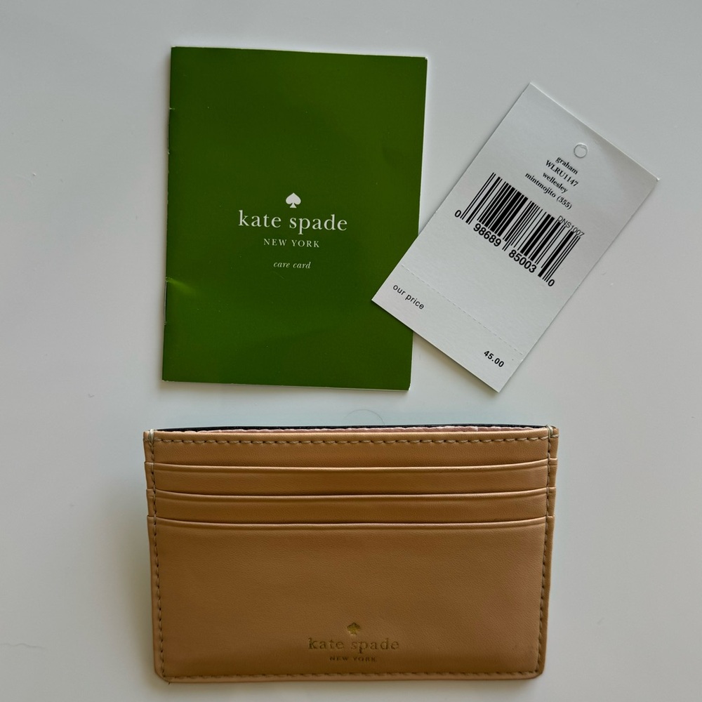 Kate Spade Tan Card Holder - Picture 2 of 2